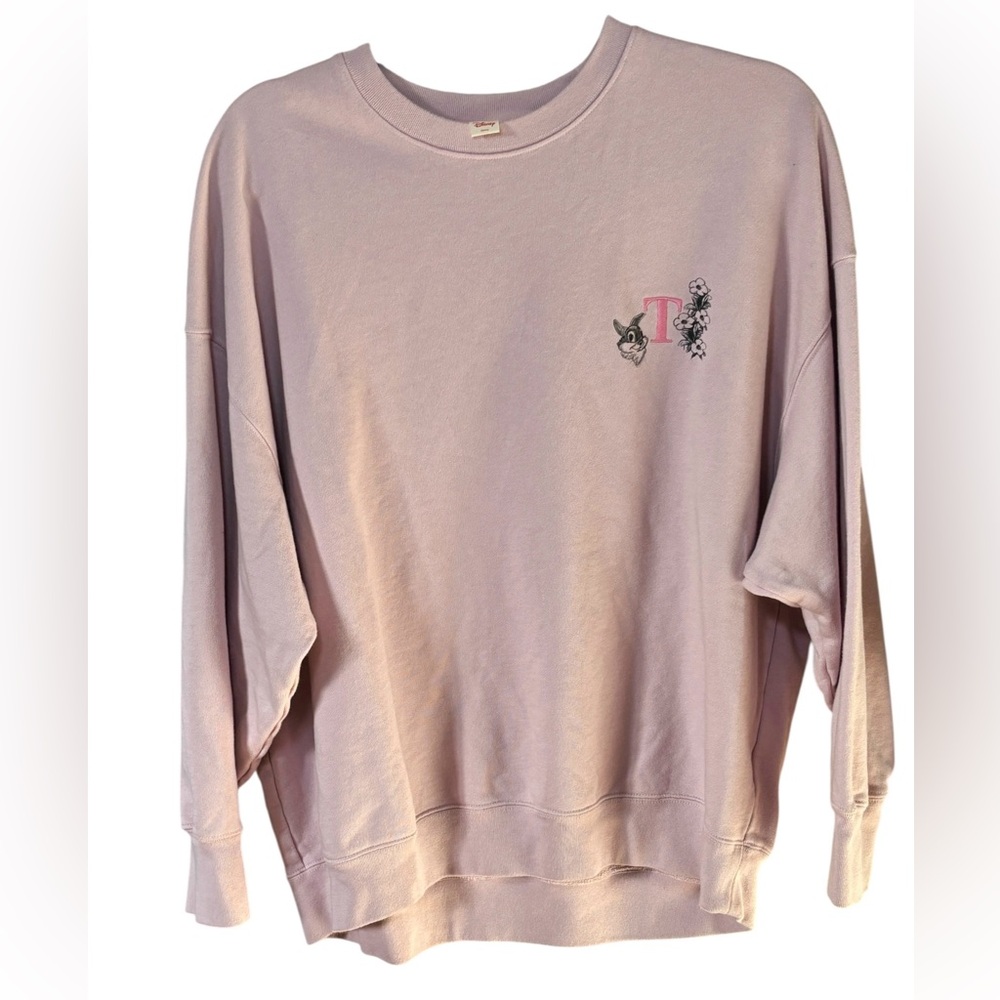 Uniqlo UT Disney Bambi Thumper Sketchbook Oversized Crewneck Lilac XL